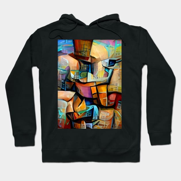 Hidden Structure Cubist Design Hoodie by Dturner29